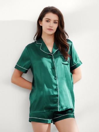 THXSILK 19 Momme Short Silk Pajamas Set