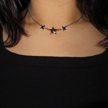 OUFER BODY JEWELRY Bubble Chunky Stars Necklace