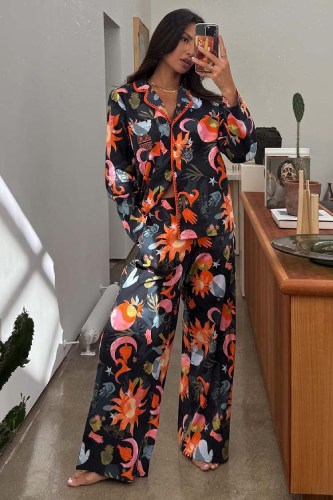 Never Fully Dressed Charm Button Through Pyjamas