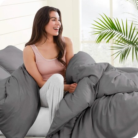 Bare Home Cotton Flannel Duvet Cover & Sham Set