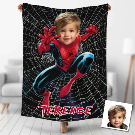 Make Me Surprise Custom Blankets Personalized Spiderman