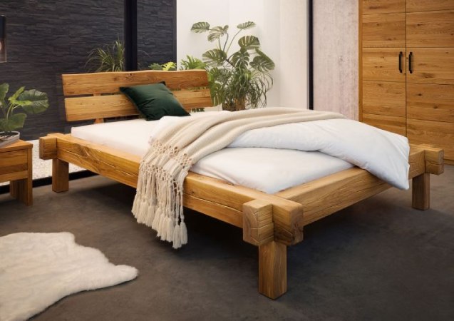 Massivmoebel24 Double bed