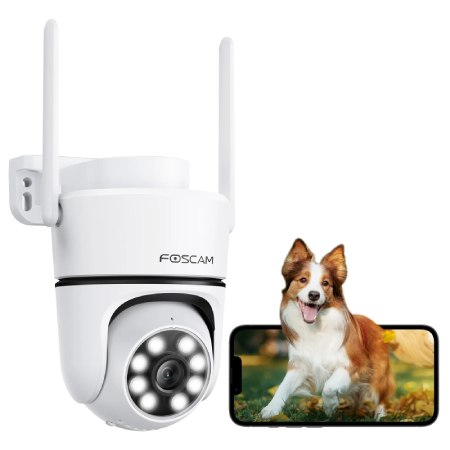 Foscam PD5 3K/5MP Outdoor 2.4/5gHz WiFi PTZ Security Camera
