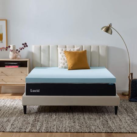 Lucid Gel Memory Foam Topper