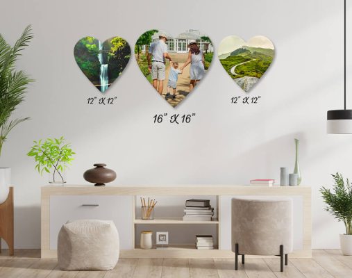 CanvasChamp Heart Shaped Canvas Prints
