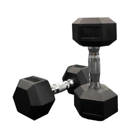 Best Gym Equipment Jordan Lifting Club Rubber Hex Dumbbells
