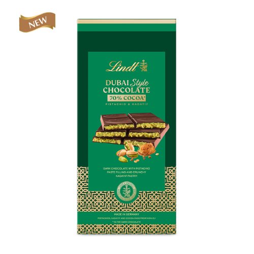 Lindt Dubai Style Dark Chocolate Bar 145g