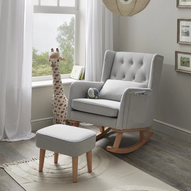 WAYFAIR Lux Nursing Chair with Stool