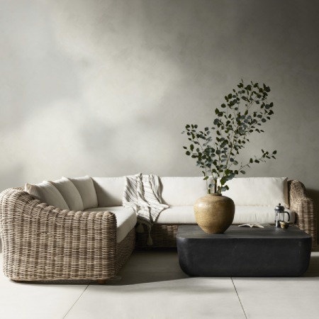 Scout & Nimble Messina Outdoor Wicker 3 Piece Sectional