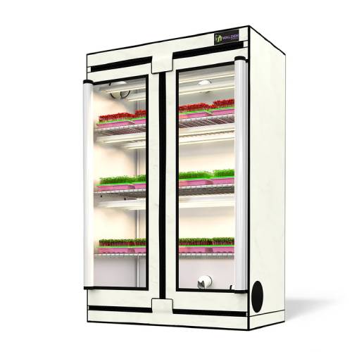 Microgreens & Herbs 3-Tier Walden White LED Grow Tent Kit