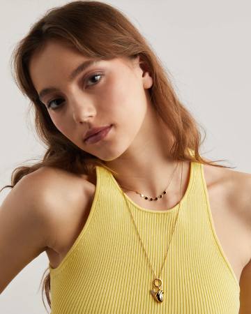 V Coterie Multi Disc Row Necklace