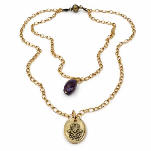 My Thoughts Create My Reality Dainty Necklace