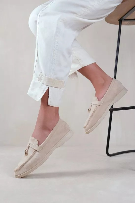 NastyGal Slip On Trim Loafers