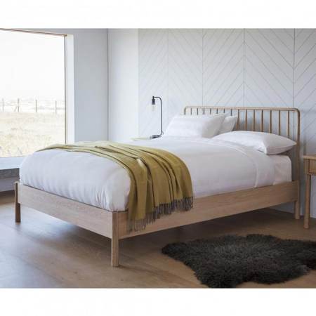4 Living Nordic Oak Spindle Bed