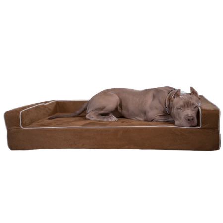 Bully Beds Orthopedic 3 Sided Dog Bed With Bolsters