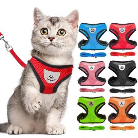 Joom Pet Leash Cat and Dog Rope Vest Type Mesh Breathable Pet Harness