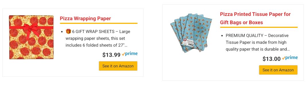 Pizza Wrapping Paper