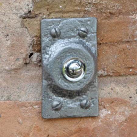 Cast In Style Rectangular Bell Push