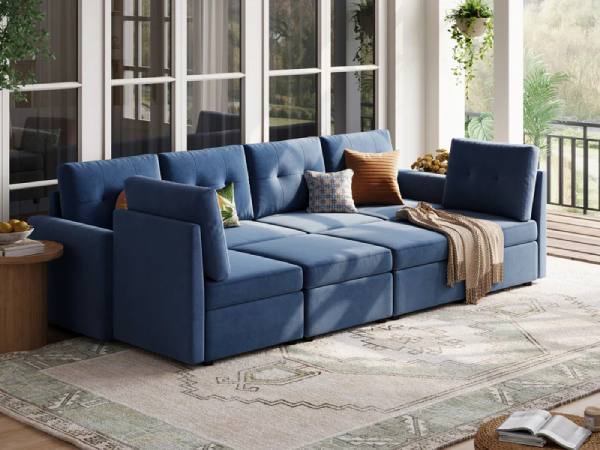 LINSY HOME RUBIK III 6 Seats with 2 Ottomans
