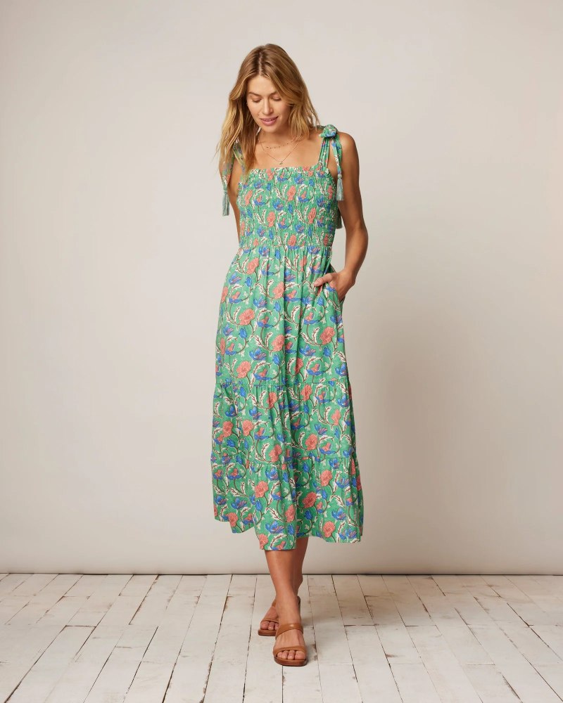 johnnie O Sasha Cotton Blend Floral Dress