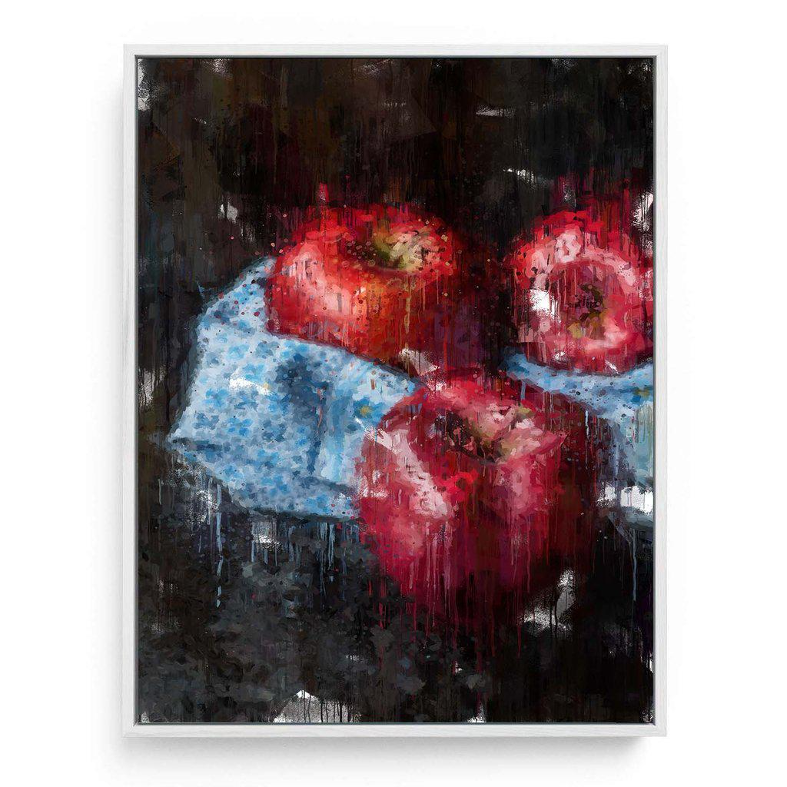 PPLES STILL LIFE PAINTING CANVAS PRINT