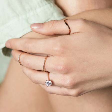 Gold Boutique Wave Thumb Ring